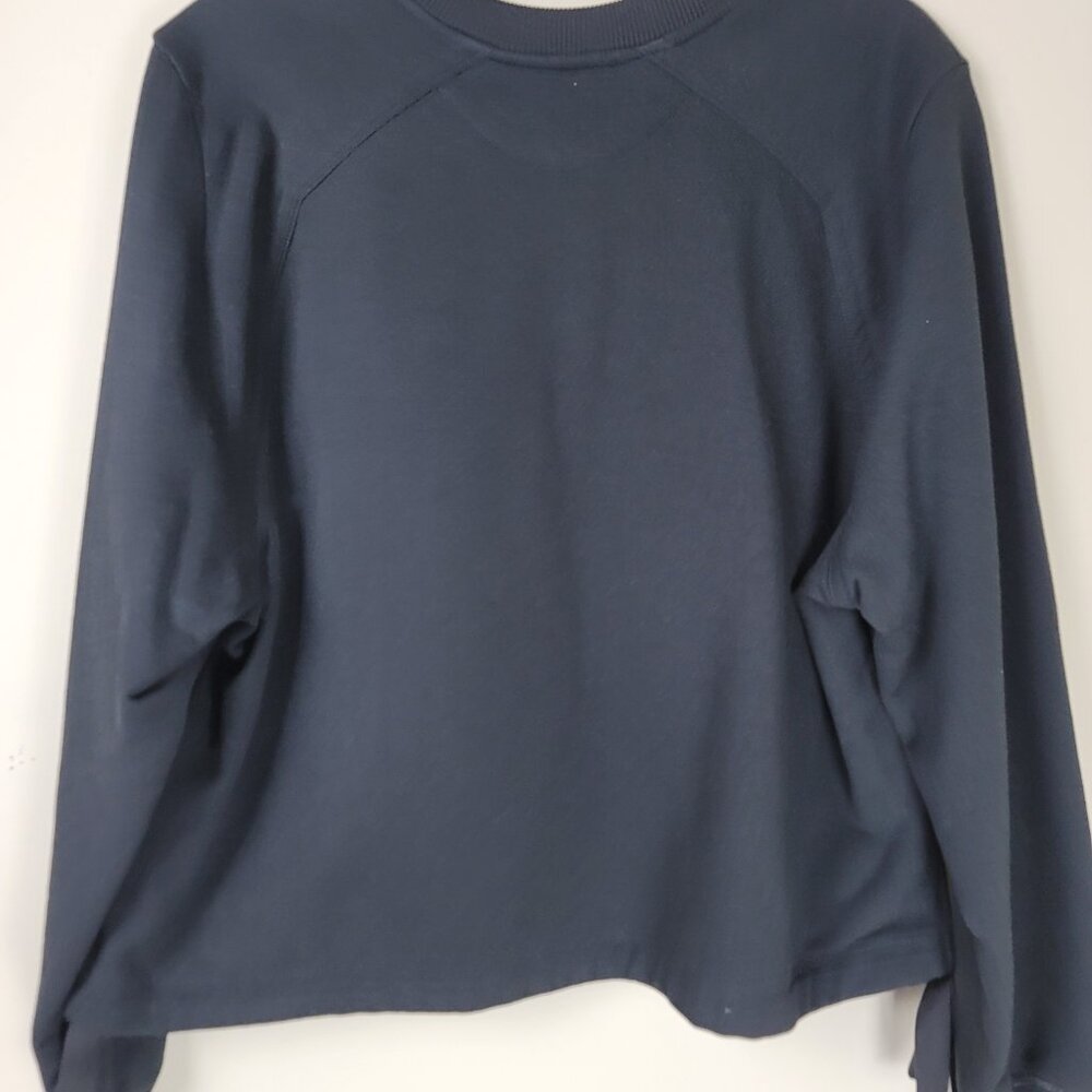 Fendi Embroidered Logo Crewneck Sweatshirt Women M Black NWT - Picture 5 of 15